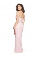 Cheap Strapless Long Full Length Ruffles Low Back Formal Crepe Bridesmaid Dress / Prom Dress Canada