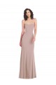 Cheap Strapless Princess Line Formal Crepe Mermaid Bridesmaid Dress / Prom Dress Canada