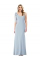 Cheap V-Back Bow Shoulder Trumpet Bridesmaid Dress / Prom Dress Canada