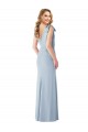 Cheap V-Back Bow Shoulder Trumpet Bridesmaid Dress / Prom Dress Canada