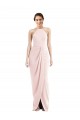 Cheap Halter Draped Tulip Skirt Maxi Bridesmaid Dress / Prom Dress Canada