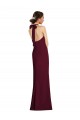 Cheap Tie Halter Open Back Trumpet Bridesmaid Dress / Prom Dress Canada