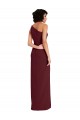 Cheap Sleek One Shoulder Long Formal Crepe Bridesmaid Dress / Prom Dress with Daring Slit Canada
