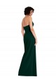 Cheap Scooped Strapless Neckline Formal Crepe Bridesmaid Dress / Prom Dress with Side Slit Canada