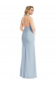 Cheap Plunge Neck Halter Backless Trumpet Bridesmaid Dress / Prom Dress with Front Slit Canada