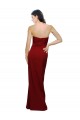 Cheap Straight Pencil Skirt Long Sweetheart Formal Crepe Bridesmaid Dress / Prom Dress with High Side Split Canada