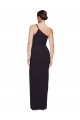Cheap Long Floor Length Formal Crepe Bridesmaid Dress / Prom Dress with Side Split and One Strap Canada