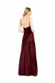 Cheap Sleek Spaghetti Straps V-Neck Formal Stretch Satin Bridesmaid Dress / Prom Dress with Center Front Slit Canada