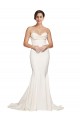 Cheap Strapless Cowl Neck Sweep Train Formal Stretch Satin Bridesmaid Dress / Prom Dress Canada