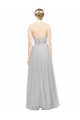 Cheap Long Twisted Sweetheart Neckline Tulle Bridesmaid Dress Canada
