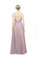 Cheap Sweetheart Neckline Long Tulle Bridesmaid Dress with Lace Bodice Canada