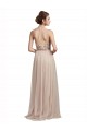 Cheap Sweetheart Tulle Bridesmaid Dress with High Neck Illusion Bodice Canada