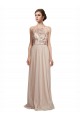 Cheap Sweetheart Tulle Bridesmaid Dress with High Neck Illusion Bodice Canada