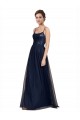 Cheap Spaghetti Strap Tulle Bridesmaids Dress with Ballerina Neckline Canada