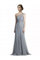 Cheap One Shoulder Tulle Fit and Flare Bridesmaid Dress Canada