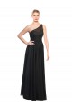Cheap Ruched One Shoulder Tulle A-Line Bridesmaid Dress Canada