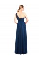 Cheap Ruched One Shoulder Tulle A-Line Bridesmaid Dress Canada