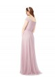 Cheap Off the Shoulder Long A-Line Tulle Bridesmaid Dress Canada