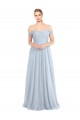 Cheap Sweetheart Neckline Off the Shoulder Tulle Bridesmaid Dress Canada