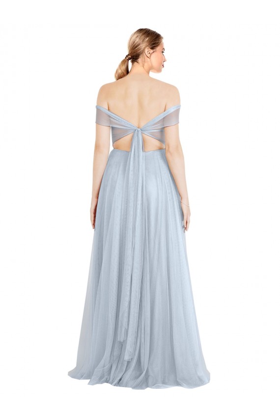 Cheap Sweetheart Neckline Off the Shoulder Tulle Bridesmaid Dress Canada