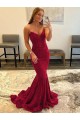 Cheap Sweetheart Sleeveless Long Sweep Train Velvet Sequin Prom Dress Canada