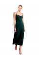 Cheap Midi Cocktail Length Cowl Neck Velvet Slip Bridesmaid Dress / Prom Dress Canada