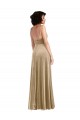 Cheap Square Neck Formal Velvet Maxi Bridesmaid Dress / Prom Dress with Front Slit Canada