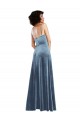 Cheap Sleek Cowl Neck Velvet Maxi Bridesmaid Dress / Prom Dress with Pockets Canada