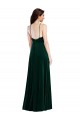 Cheap Velvet Halter Maxi Bridesmaid Dress / Prom Dress with Front Slit Canada