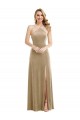 Cheap High Neck Halter Open Back Long Velvet Maxi Bridesmaid Dress / Prom Dress Canada