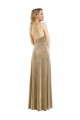 Cheap High Neck Halter Open Back Long Velvet Maxi Bridesmaid Dress / Prom Dress Canada