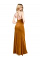 Cheap Halter Neckline Long Full Length Formal Velvet Bridesmaid Dress / Prom Dress with Strappy Back Canada