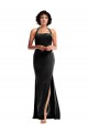 Cheap Empire Waist Formal Stretch Velvet Bridesmaid Dress / Prom Dress with Halter Strap Canada