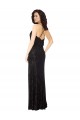 Cheap Floral Velvet Cowl Neck Bridesmaid Dress with Skirt Slit Canada