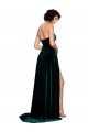Cheap Sweetheart Fluid Velvet Bridesmaid Dress / Prom Dress with High Split Canada